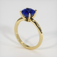2.46 Ct. Blue Sapphire Ring, 14K Yellow Gold 2