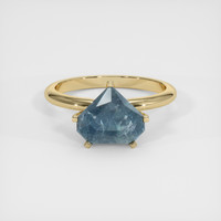 3.44 Ct. Sapphire Ring, 14K Yellow Gold 1