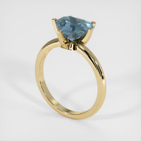 3.44 Ct. Sapphire Ring, 14K Yellow Gold 2