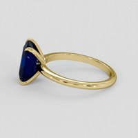 3.05 Ct. Blue Sapphire Ring, 14K Yellow Gold 4