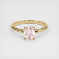 1.57 Ct. Padparadscha Sapphire Ring, 14K Yellow Gold 1