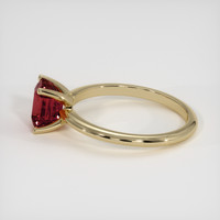 1.68 Ct. Orangish Brown Sapphire Ring, 14K Yellow Gold 4