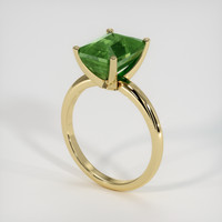 5.05 Ct. Green Sapphire Ring, 14K Yellow Gold 2