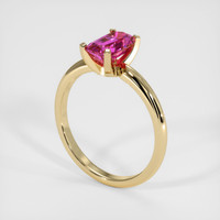 1.48 Ct. Pink Sapphire Ring, 14K Yellow Gold 2