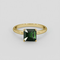 2.07 Ct. Green Sapphire Ring, 14K Yellow Gold 1