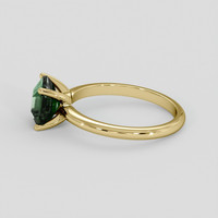 2.07 Ct. Green Sapphire Ring, 14K Yellow Gold 4