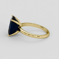6.15 Ct. Blue Sapphire Ring, 14K Yellow Gold 4