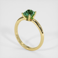 1.55 Ct. Green Sapphire Ring, 14K Yellow Gold 2