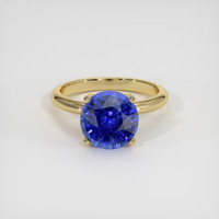 2.91 Ct. Blue Sapphire Ring, 14K Yellow Gold 1