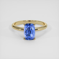 1.49 Ct. Blue Sapphire Ring, 14K Yellow Gold 1