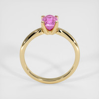 1.30 Ct. Pink Sapphire Ring, 14K Yellow Gold 3