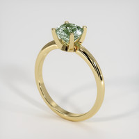 1.46 Ct. Green Sapphire Ring, 14K Yellow Gold 2