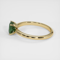 1.06 Ct. Green Sapphire Ring, 14K Yellow Gold 4