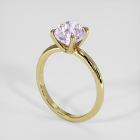 3.01 Ct. Purple Sapphire Ring, 14K Yellow Gold 2
