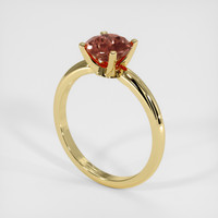 1.53 Ct. Padparadscha Sapphire Ring, 14K Yellow Gold 2