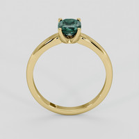 1.09 Ct. Bluish Green Sapphire Ring, 14K Yellow Gold 3