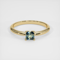 0.33 Ct. Bi Color Sapphire Ring, 14K Yellow Gold 1