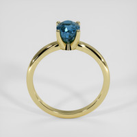1.54 Ct. Greenish Blue Sapphire Ring, 14K Yellow Gold 3