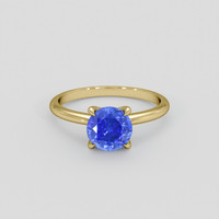 2.29 Ct. Blue Sapphire Ring, 14K Yellow Gold 1