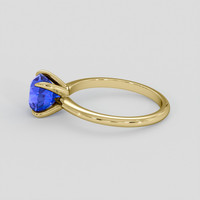 2.29 Ct. Blue Sapphire Ring, 14K Yellow Gold 4