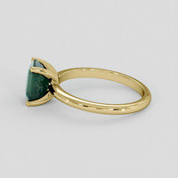 1.57 Ct. Bluish Green Sapphire Ring, 14K Yellow Gold 4