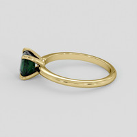 1.20 Ct. Bluish Green Sapphire Ring, 14K Yellow Gold 4
