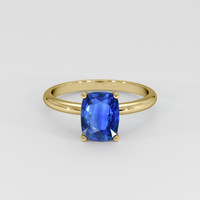 1.40 Ct. Blue Sapphire Ring, 14K Yellow Gold 1