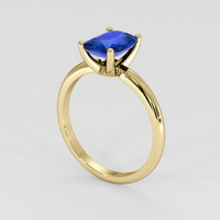 1.40 Ct. Blue Sapphire Ring, 14K Yellow Gold 2