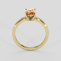 2.50 Ct. Brown Sapphire Ring, 14K Yellow Gold 3