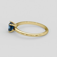 1.41 Ct. Greenish Blue Sapphire Ring, 14K Yellow Gold 4