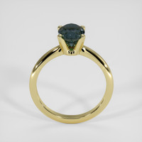 1.81 Ct. Bluish Green Sapphire Ring, 14K Yellow Gold 3