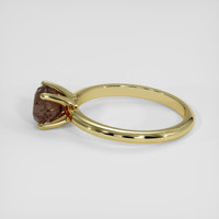1.43 Ct. Brown Sapphire Ring, 14K Yellow Gold 4