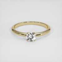 0.42 Ct. White Sapphire Ring, 14K Yellow Gold 1