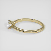 0.42 Ct. White Sapphire Ring, 14K Yellow Gold 4