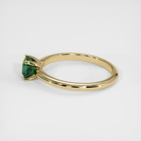 0.72 Ct. Bluish Green Sapphire Ring, 14K Yellow Gold 4