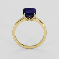 3.06 Ct. Blue Sapphire Ring, 14K Yellow Gold 3
