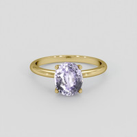 2.23 Ct. Purple Sapphire Ring, 14K Yellow Gold 1