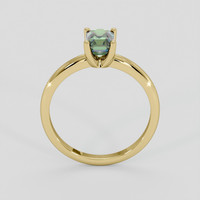 1.13 Ct. Green Sapphire Ring, 14K Yellow Gold 3