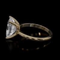 4.00 Ct. Sapphire Ring, 14K Yellow Gold 4