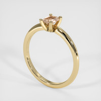 0.36 Ct. Padparadscha Sapphire Ring, 14K Yellow Gold 2
