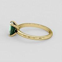 1.02 Ct. Bluish Green Sapphire Ring, 14K Yellow Gold 4