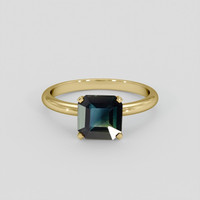 2.02 Ct. Bi Color / Parti Sapphire Ring, 14K Yellow Gold 1