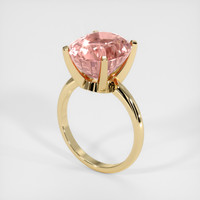 9.97 Ct. Padparadscha Sapphire Ring, 14K Yellow Gold 2