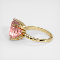 9.97 Ct. Padparadscha Sapphire Ring, 14K Yellow Gold 4