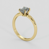 1.40 Ct. Green Sapphire Ring, 14K Yellow Gold 2