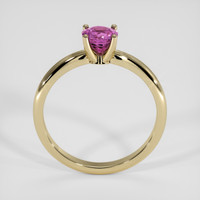 1.04 Ct. Pink Sapphire Ring, 14K Yellow Gold 3