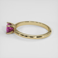 1.04 Ct. Pink Sapphire Ring, 14K Yellow Gold 4