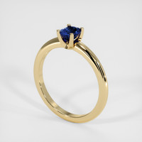 0.64 Ct. Sapphire Ring, 14K Yellow Gold 2