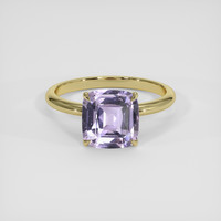 3.02 Ct. Purple Sapphire Ring, 14K Yellow Gold 1