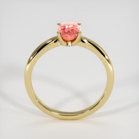 1.60 Ct. Padparadscha Sapphire Ring, 14K Yellow Gold 3